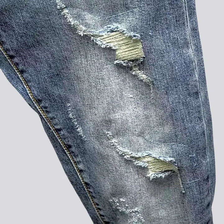 Slim men's street jeans