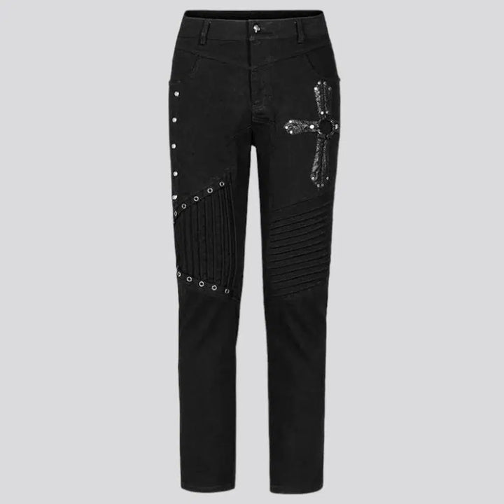 Embellished slim jeans
 for men