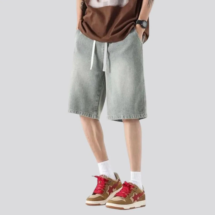 Baggy fashion men's jean shorts