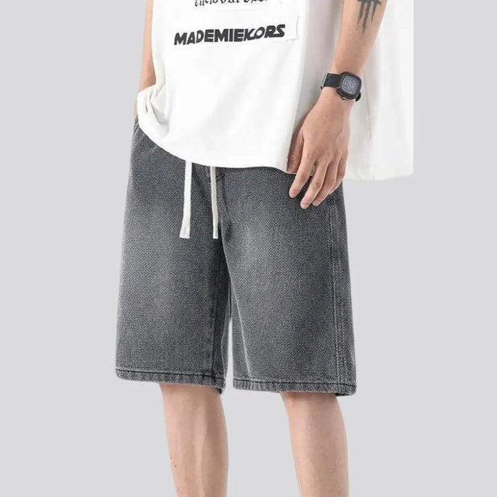 Baggy fashion men's jean shorts