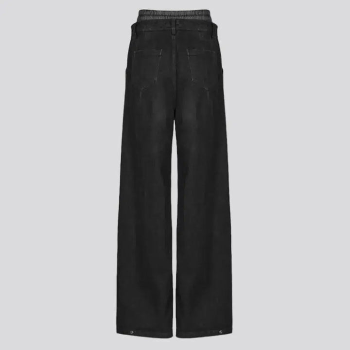 Gothic women's baggy jeans