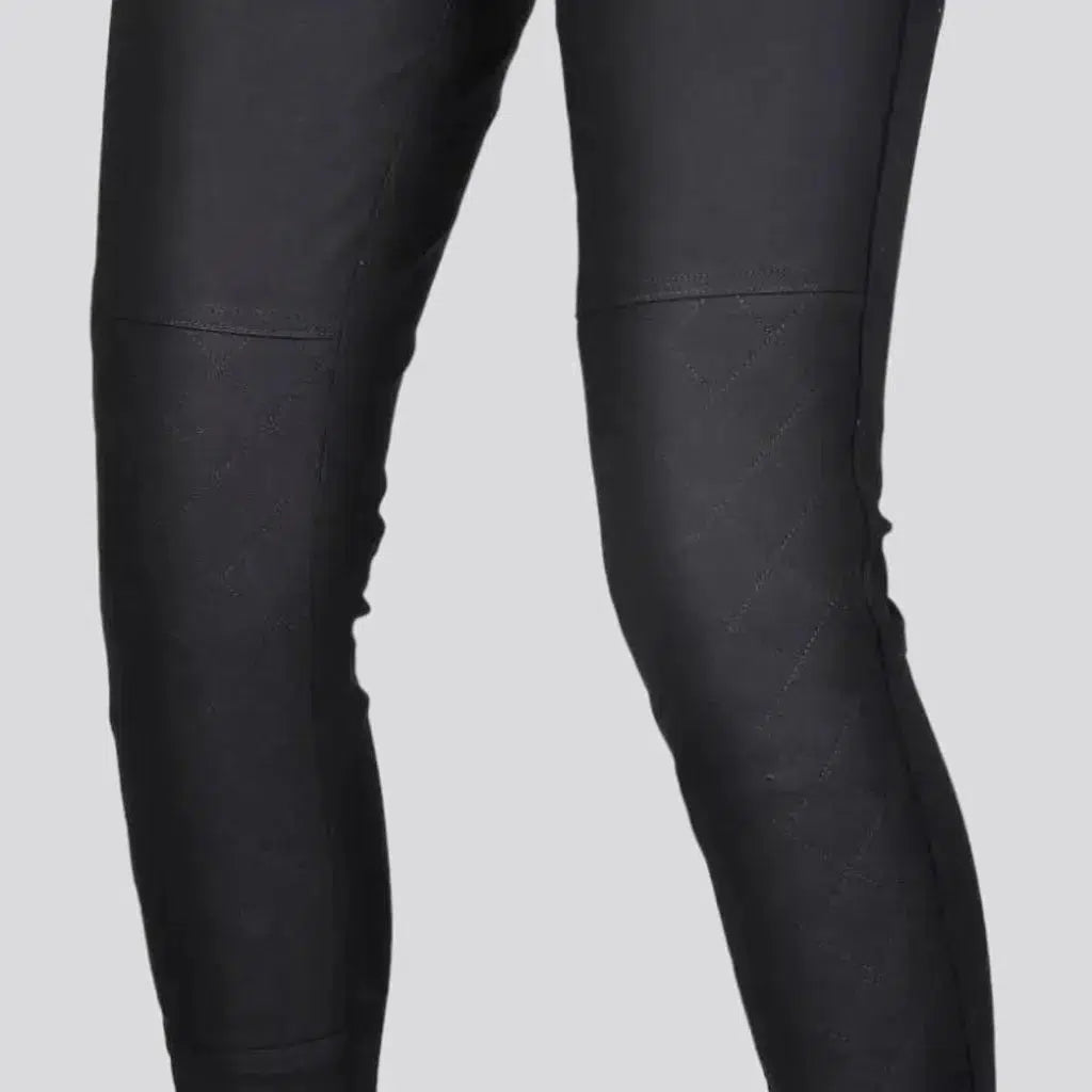 Skinny moto denim pants
 for women