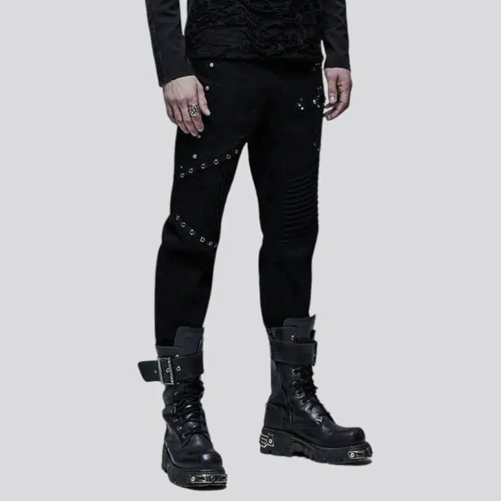 Embellished slim jeans
 for men