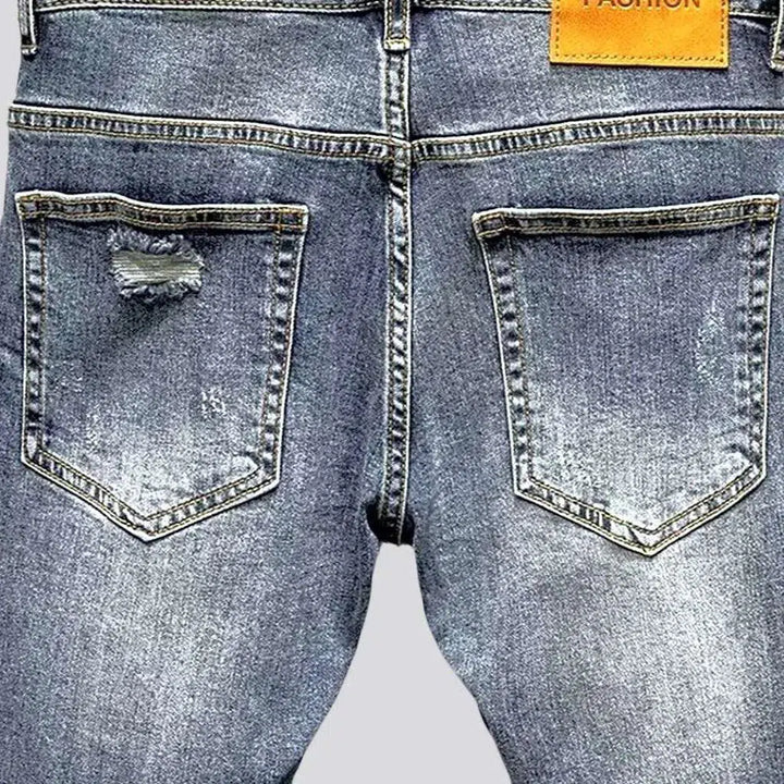 Slim men's street jeans