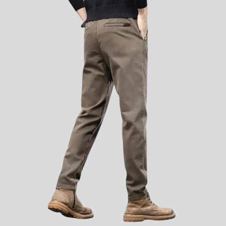 Color men's slim jeans