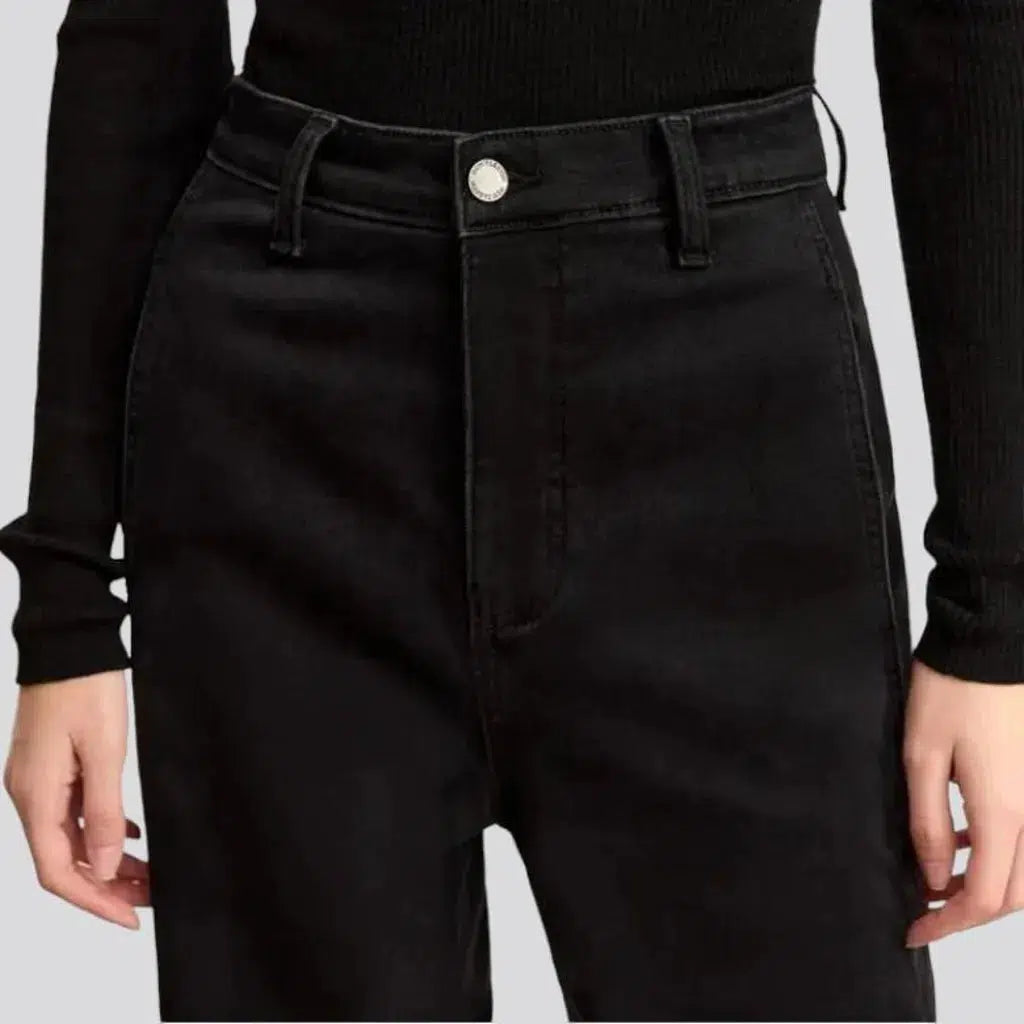 Monochrome black jeans
 for women