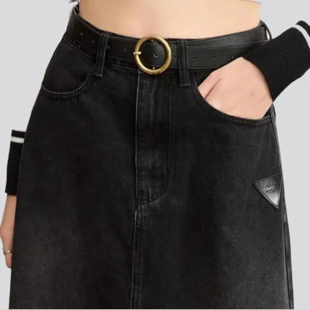 Vintage street women's jean skirt