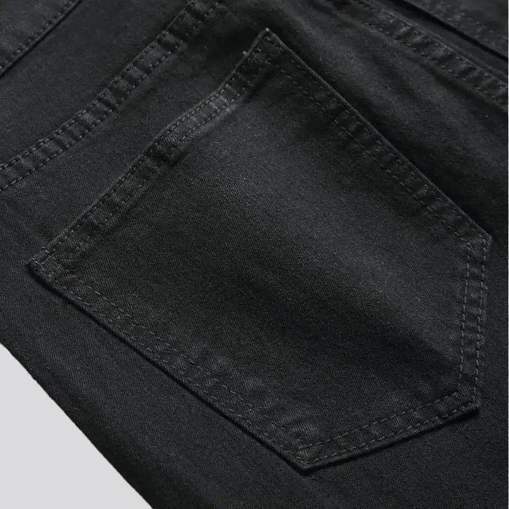 Black men's grunge jeans