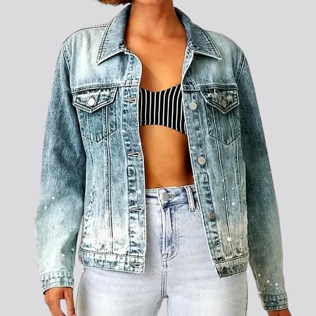 Sanded denim jacket
 for women | Jeans4you.shop