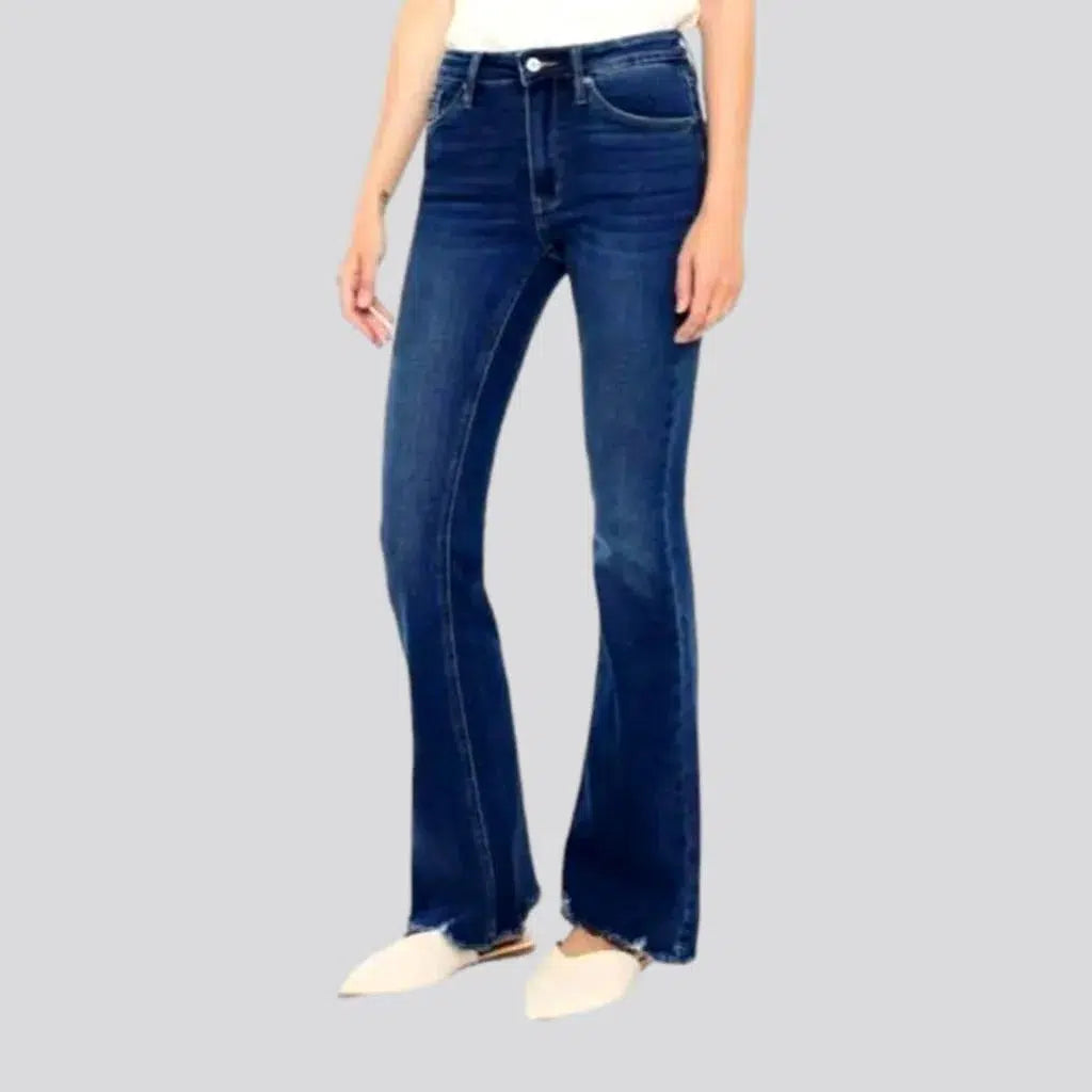 Sanded high-waist jeans
 for women | Jeans4you.shop