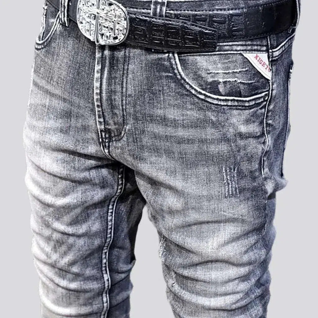 Men's sanded jeans