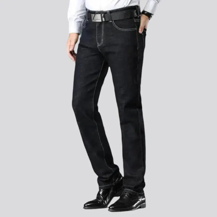 Mid-waist tapered jeans
 for men