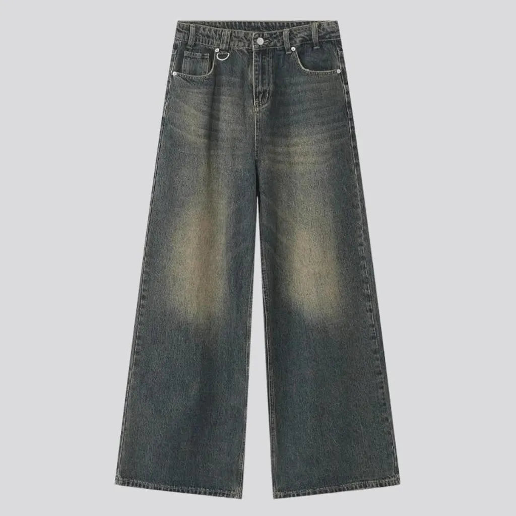 Ground men's stonewashed jeans