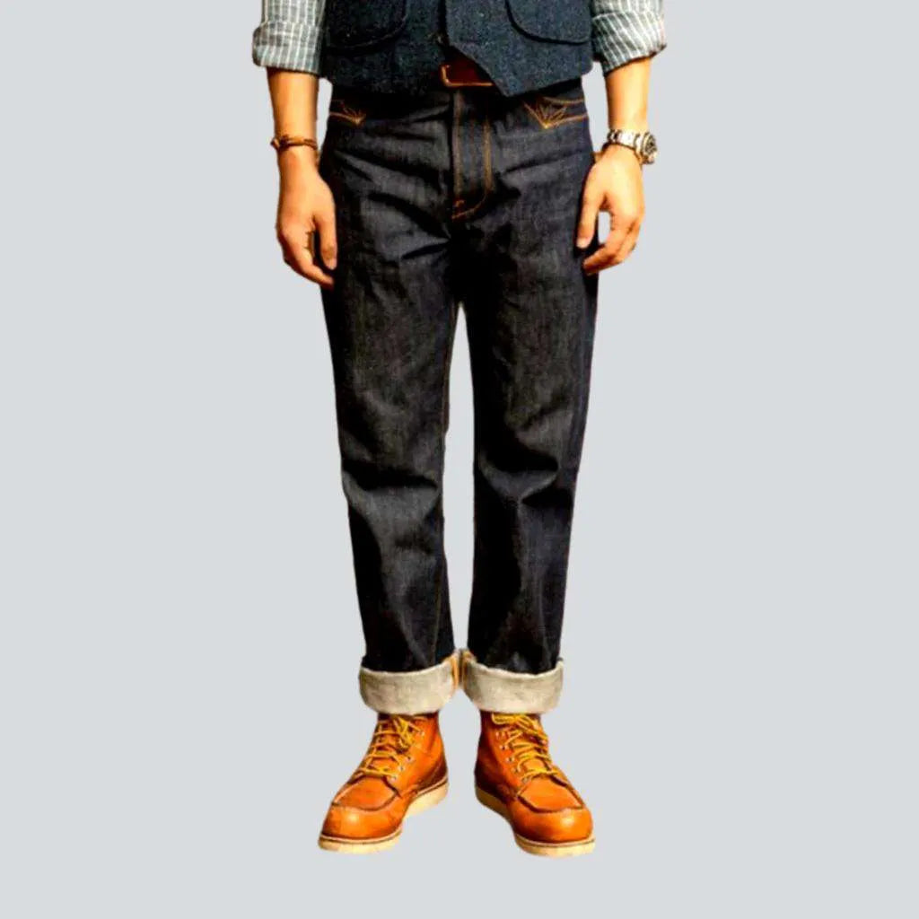 Selvedge high men's waist jeans | Jeans4you.shop