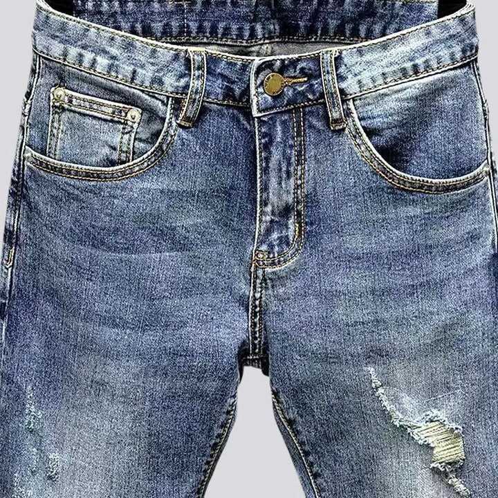 Slim men's street jeans