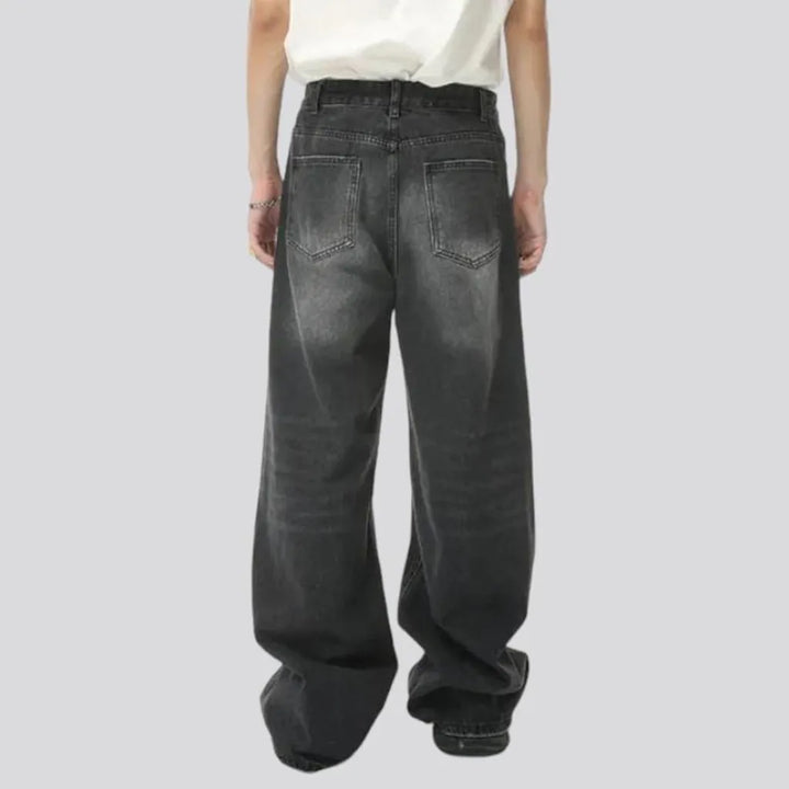 Retro sanded jeans
 for men