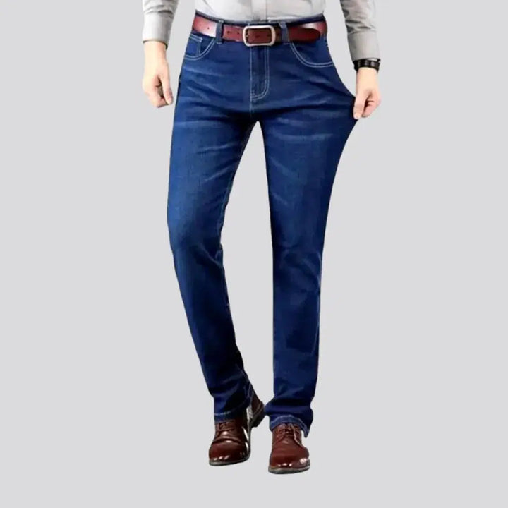 Mid-waist tapered jeans
 for men