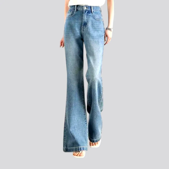 Stonewashed high-waist jeans for ladies | Jeans4you.shop