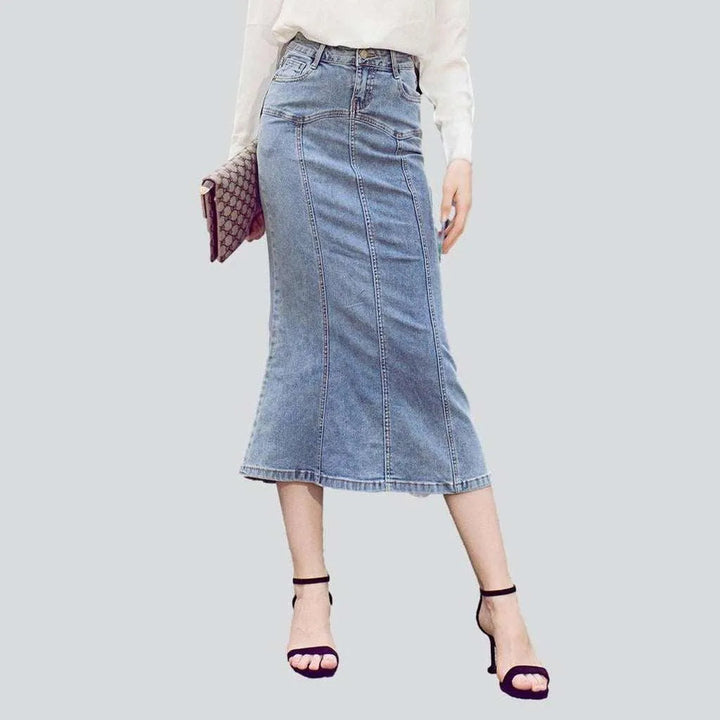 Trumpet denim skirt for women | Jeans4you.shop