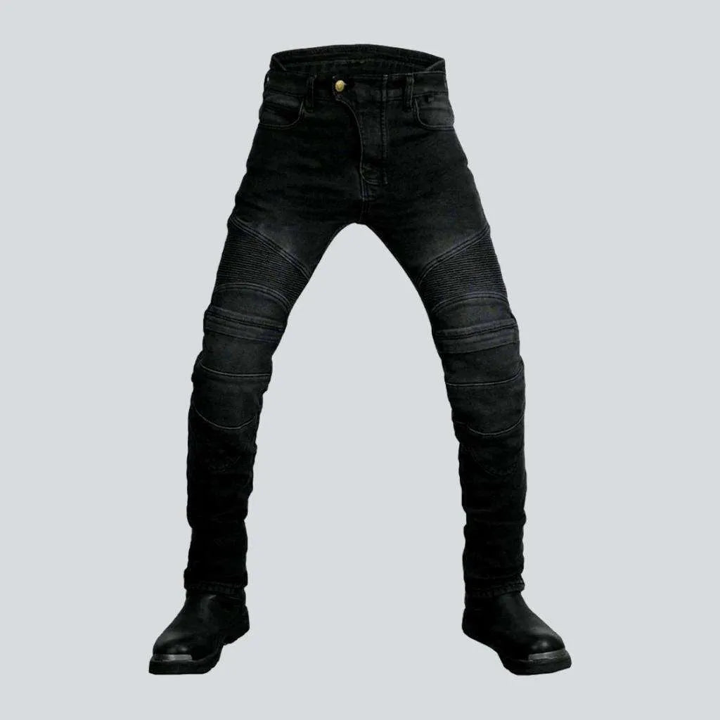 Winter velvet men's biker jeans | Jeans4you.shop