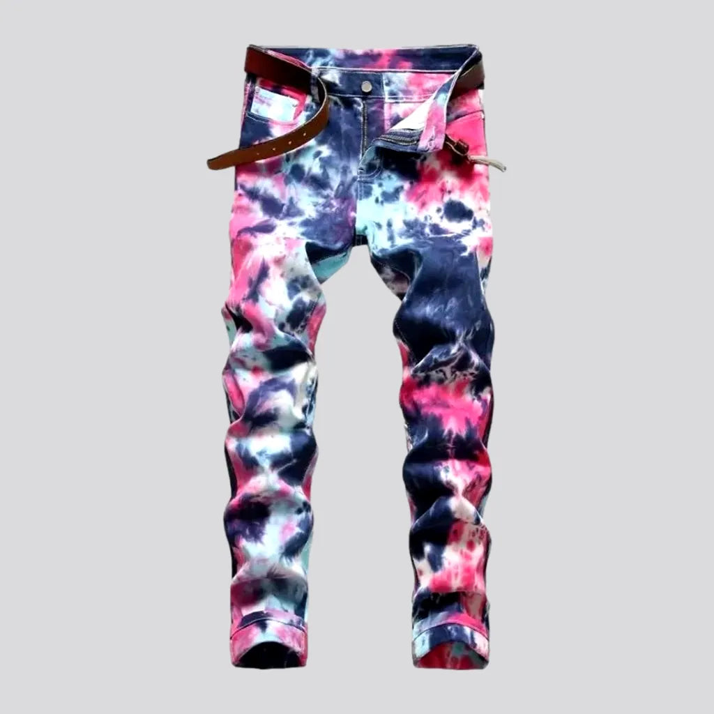 Y2k men's tie-dyed jeans | Jeans4you.shop