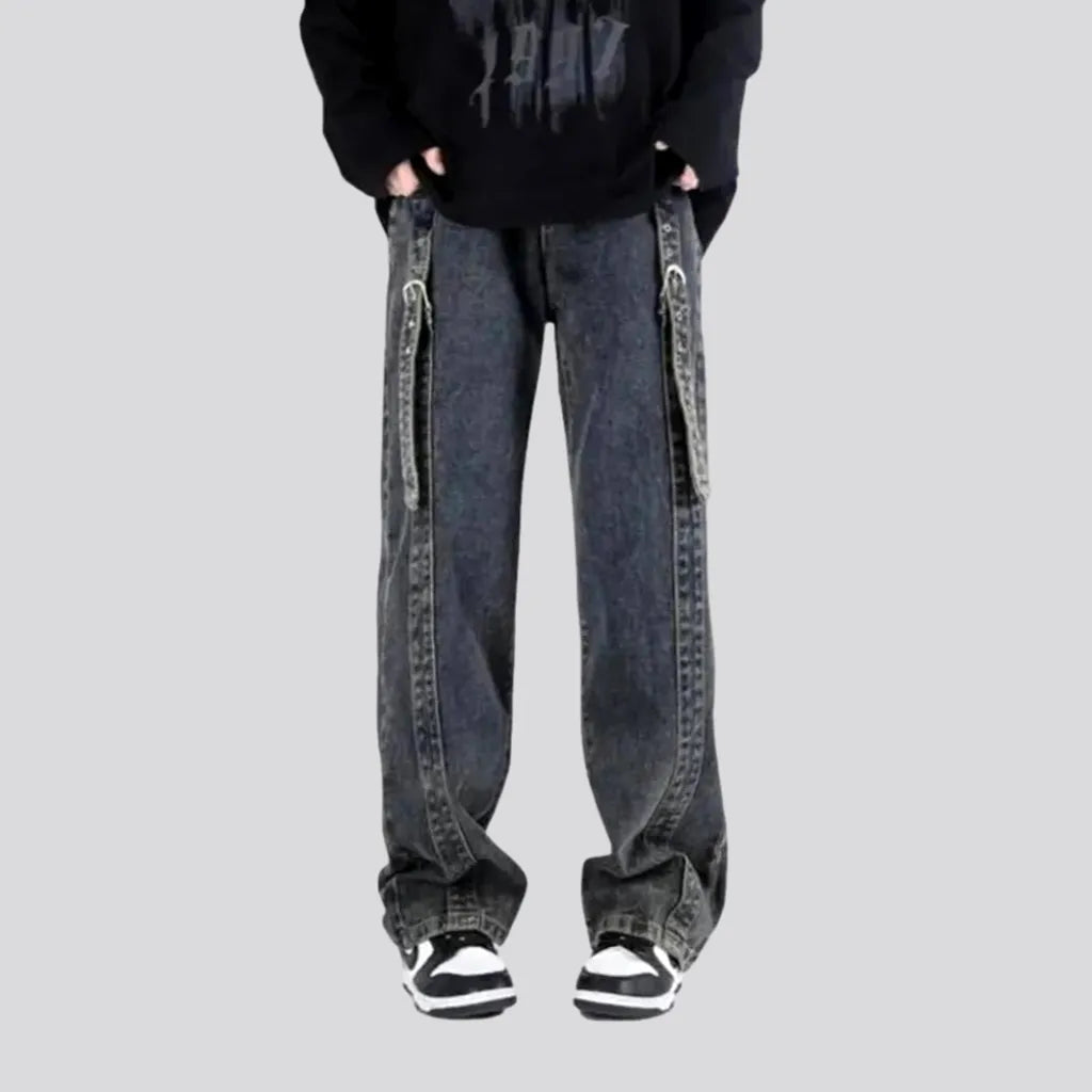 Zipper-button y2k jeans
 for men | Jeans4you.shop