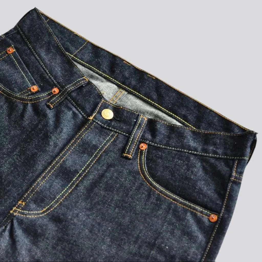 Raw selvedge jeans
 for men