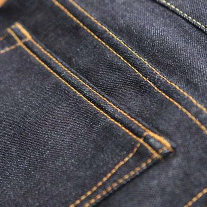 High-quality indigo men's jeans