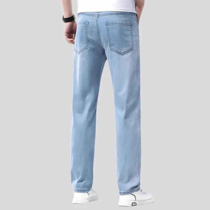 Thin men's classic jeans