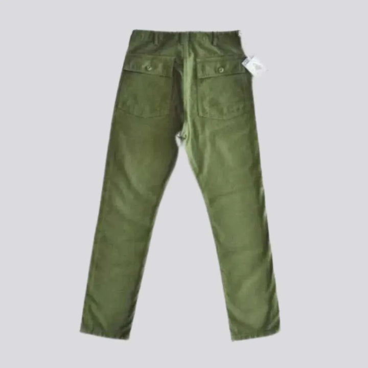 Street military men's jeans pants