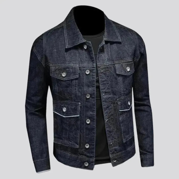 Slim denim jacket
 for men