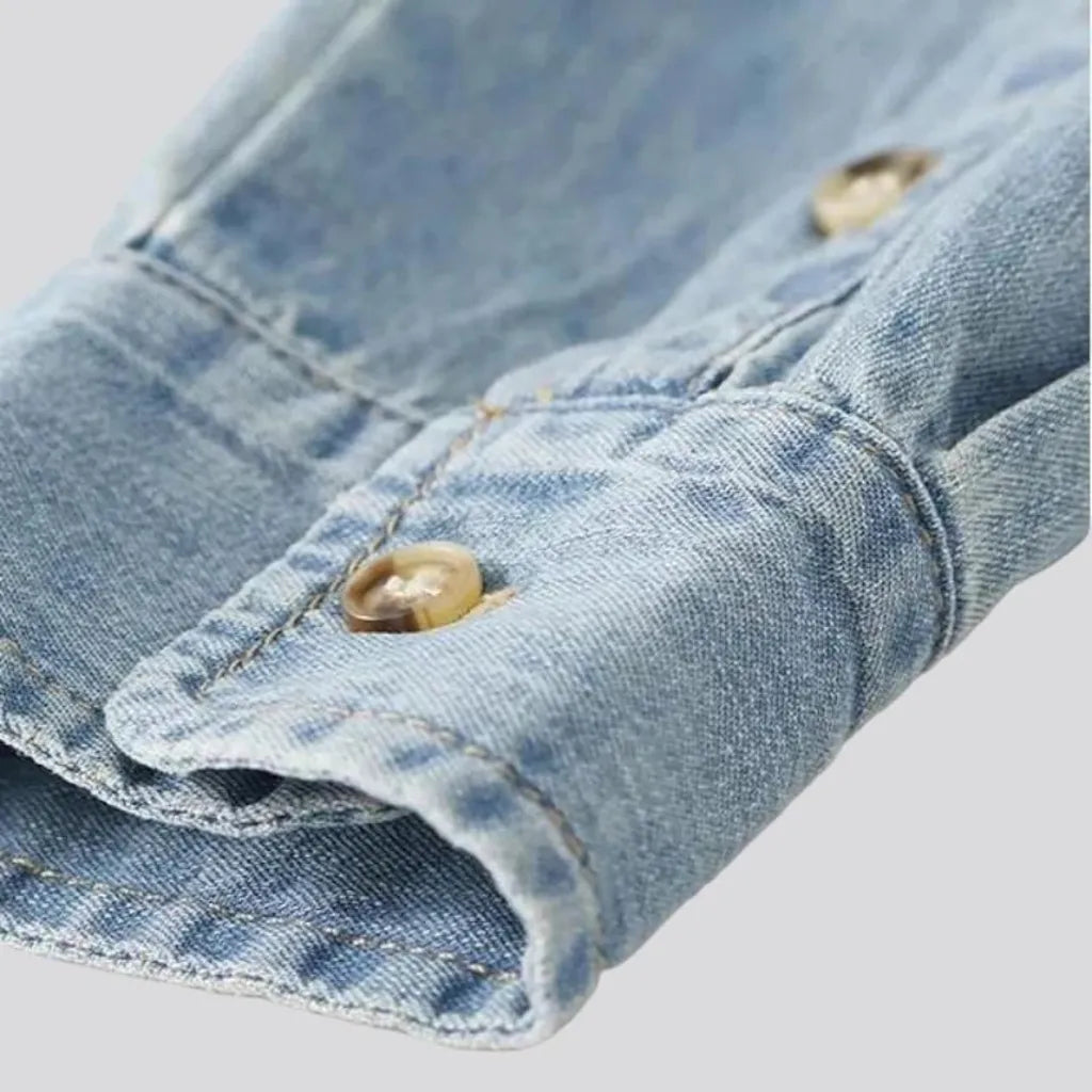 Regular women's denim shirt