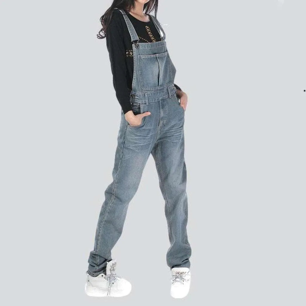 Baggy jean overall for ladies