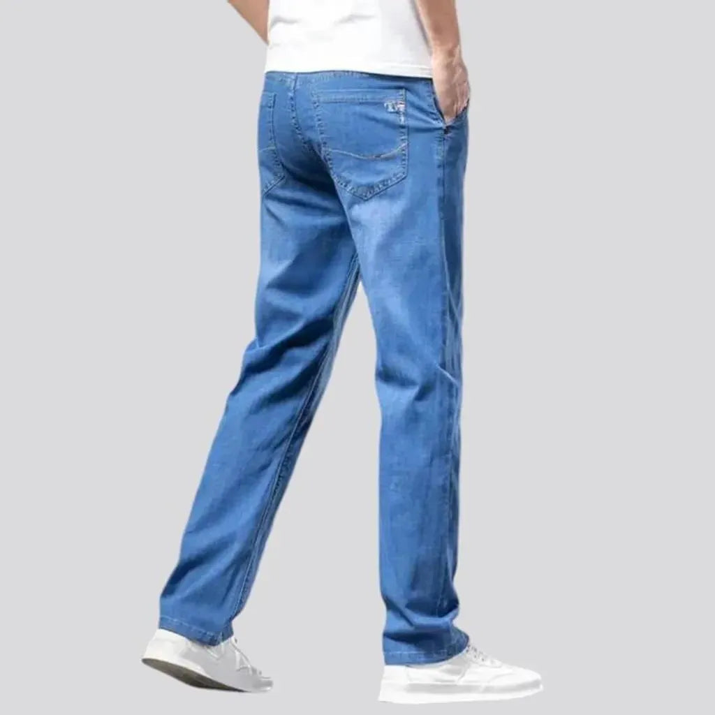 Thin men's lyocell jeans