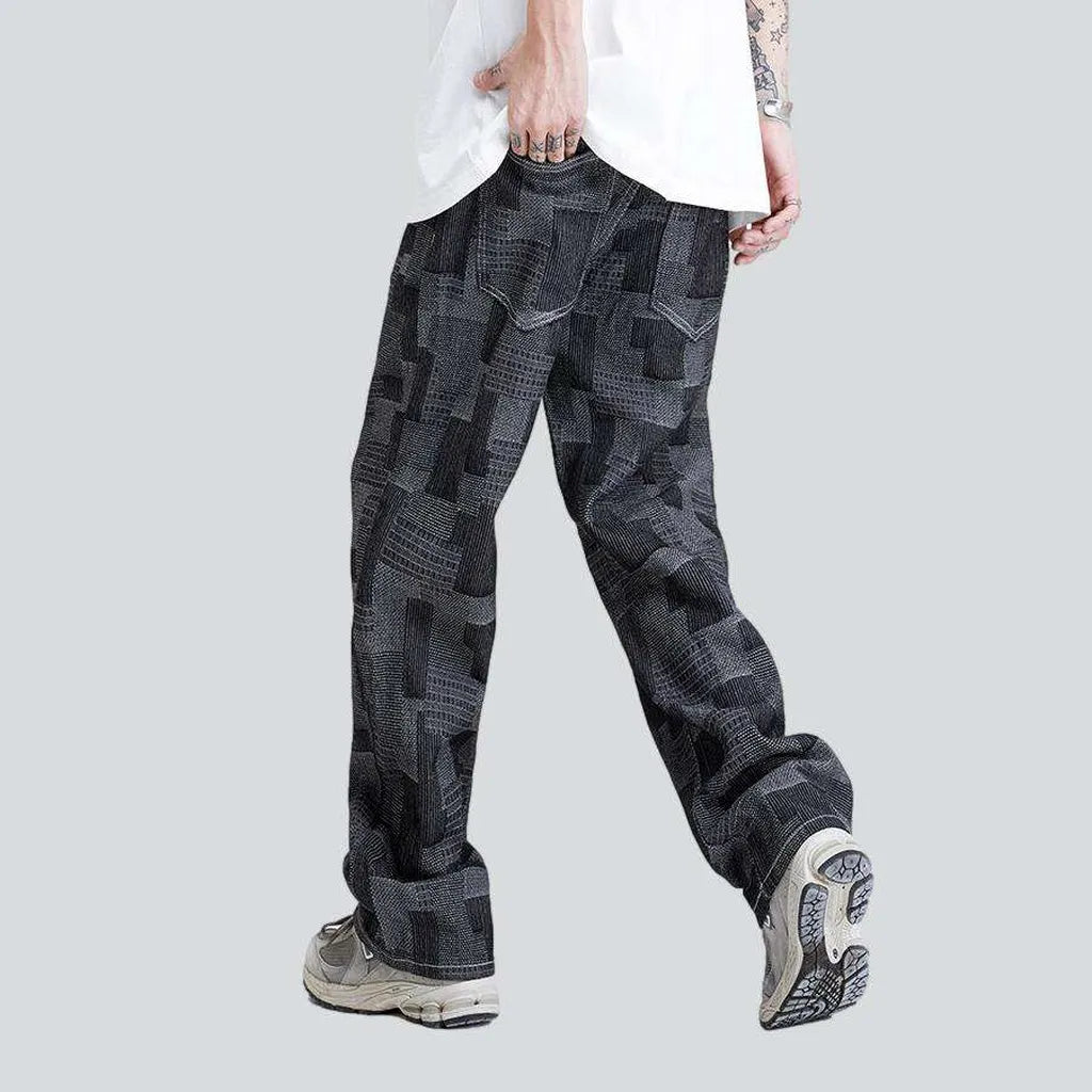 Hip-hop men's baggy jeans