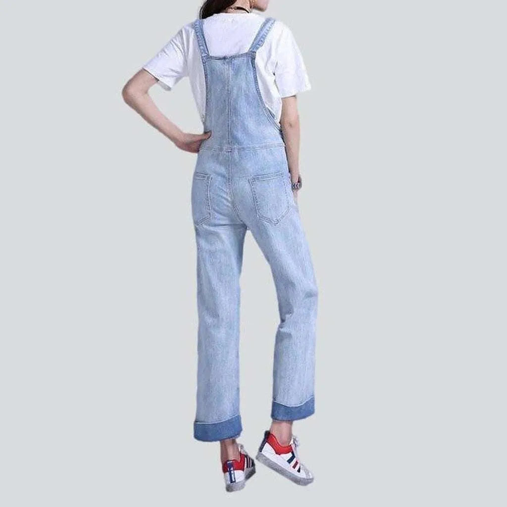 Women's painted jeans dungaree