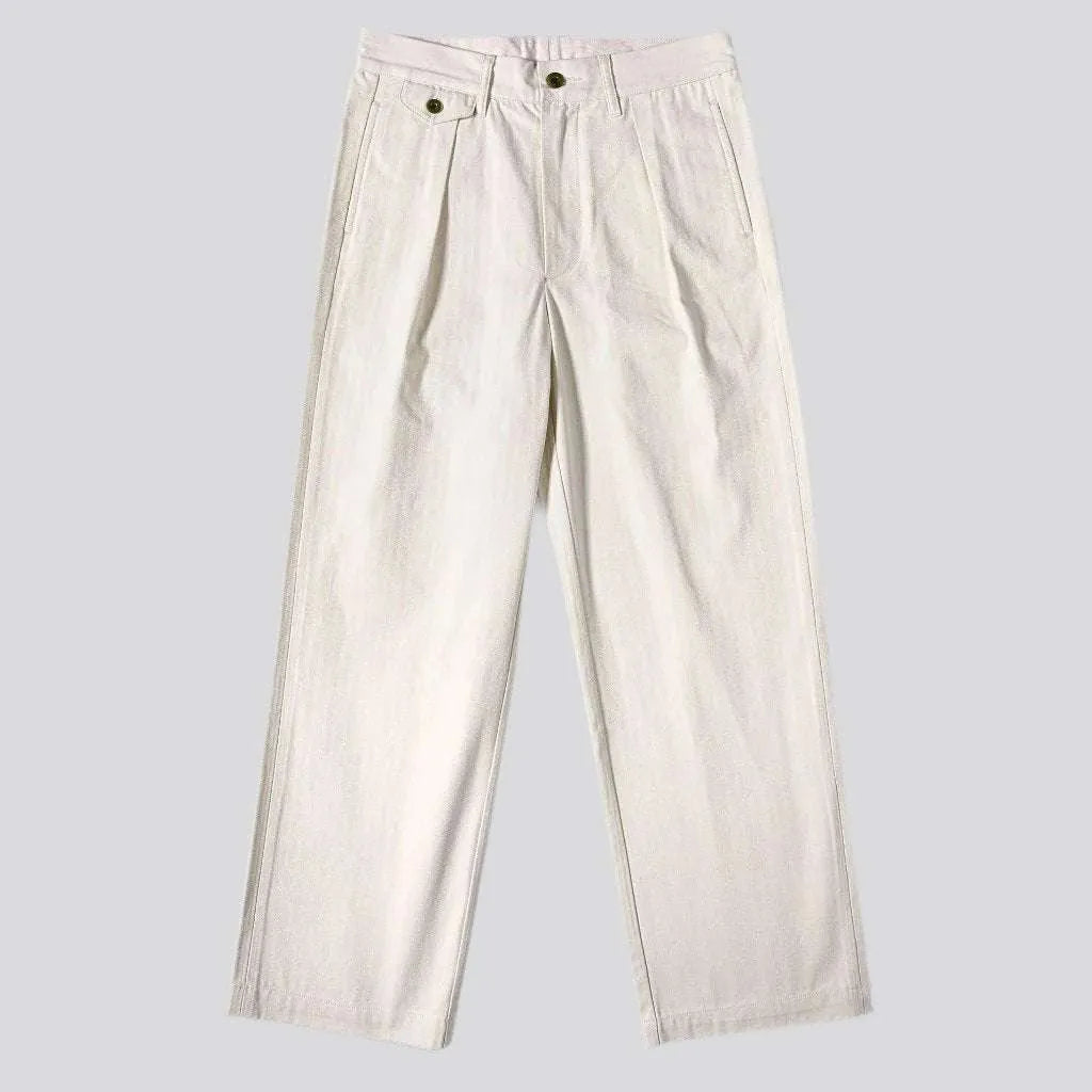 Monochrome chino men's denim pants