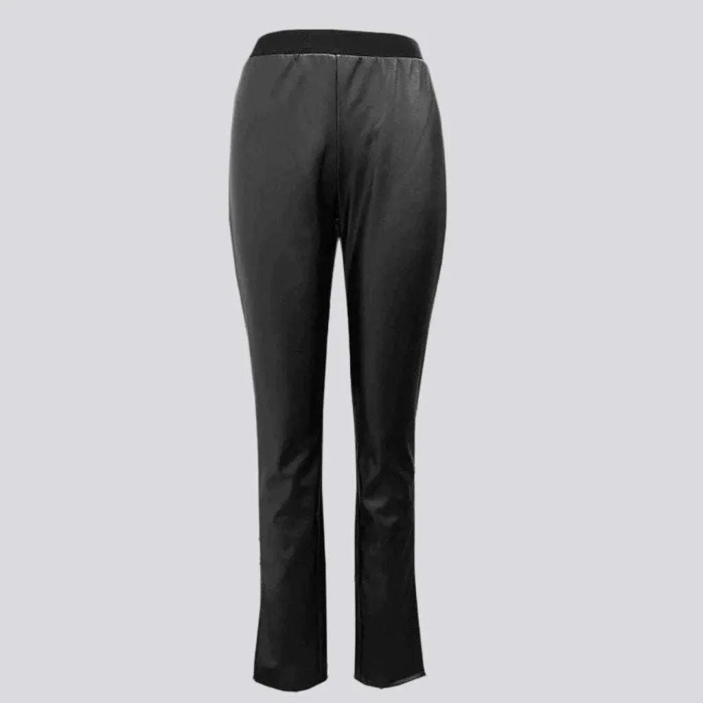 Slit-hem y2k women's denim pants