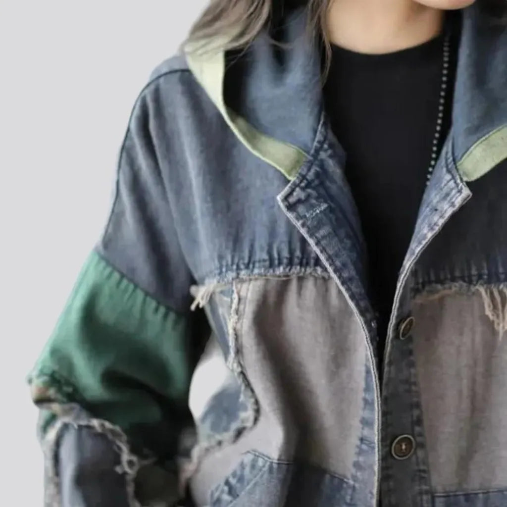 Vintage fashion women's denim jacket