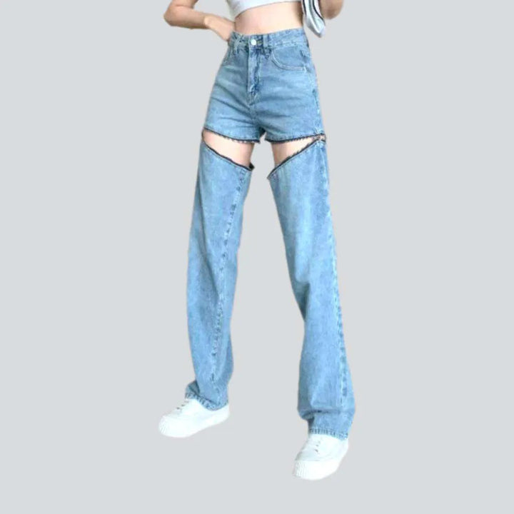 Detachable jeans for women