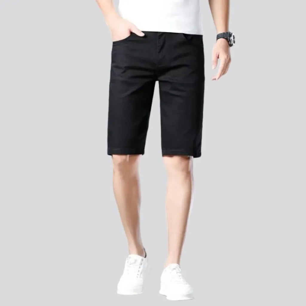 Lyocell men's denim shorts