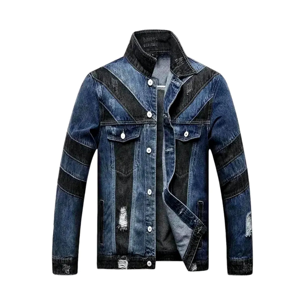 Slim Fit Fashion Jean Jacket for Men - Blue