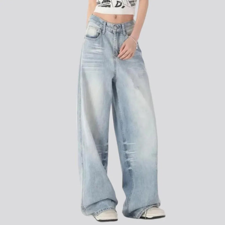 Floor-length women's grunge jeans | Jeans4you.shop