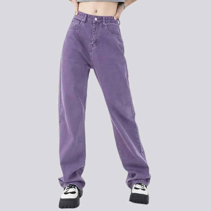 Y2k color jeans
 for women