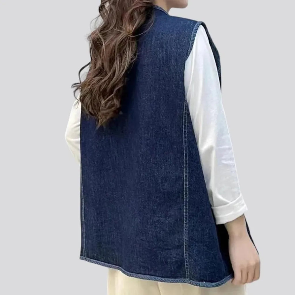 Vintage women's jeans vest