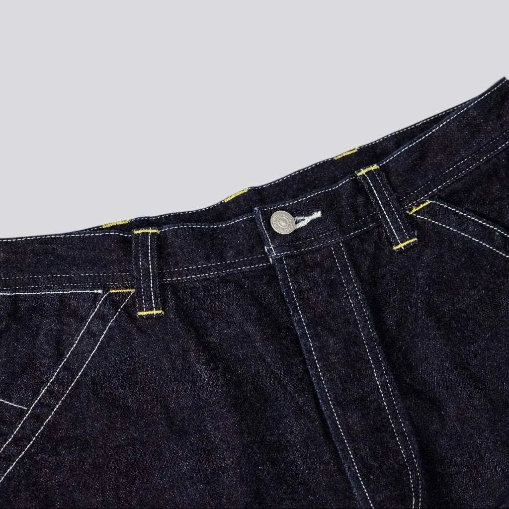 Workwear high-waist jeans
 for men