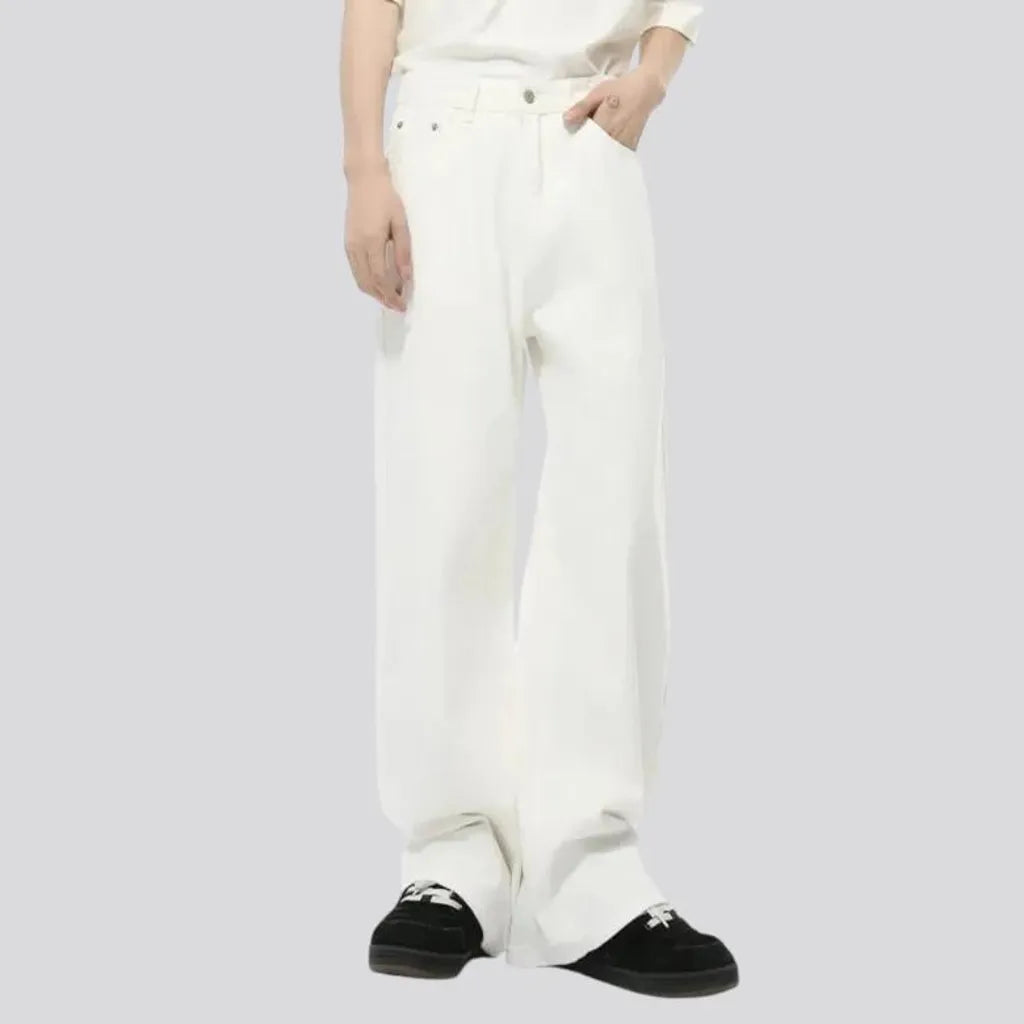 Trendy casual medium rise jeans pants for men