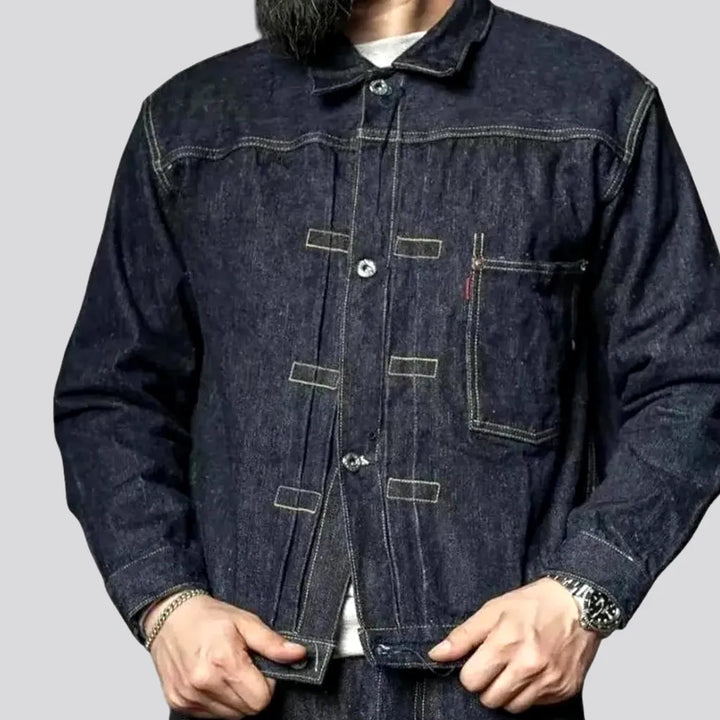 Back Cinch Regular Fit Men's Jean Jacket | Jeans4you.shop