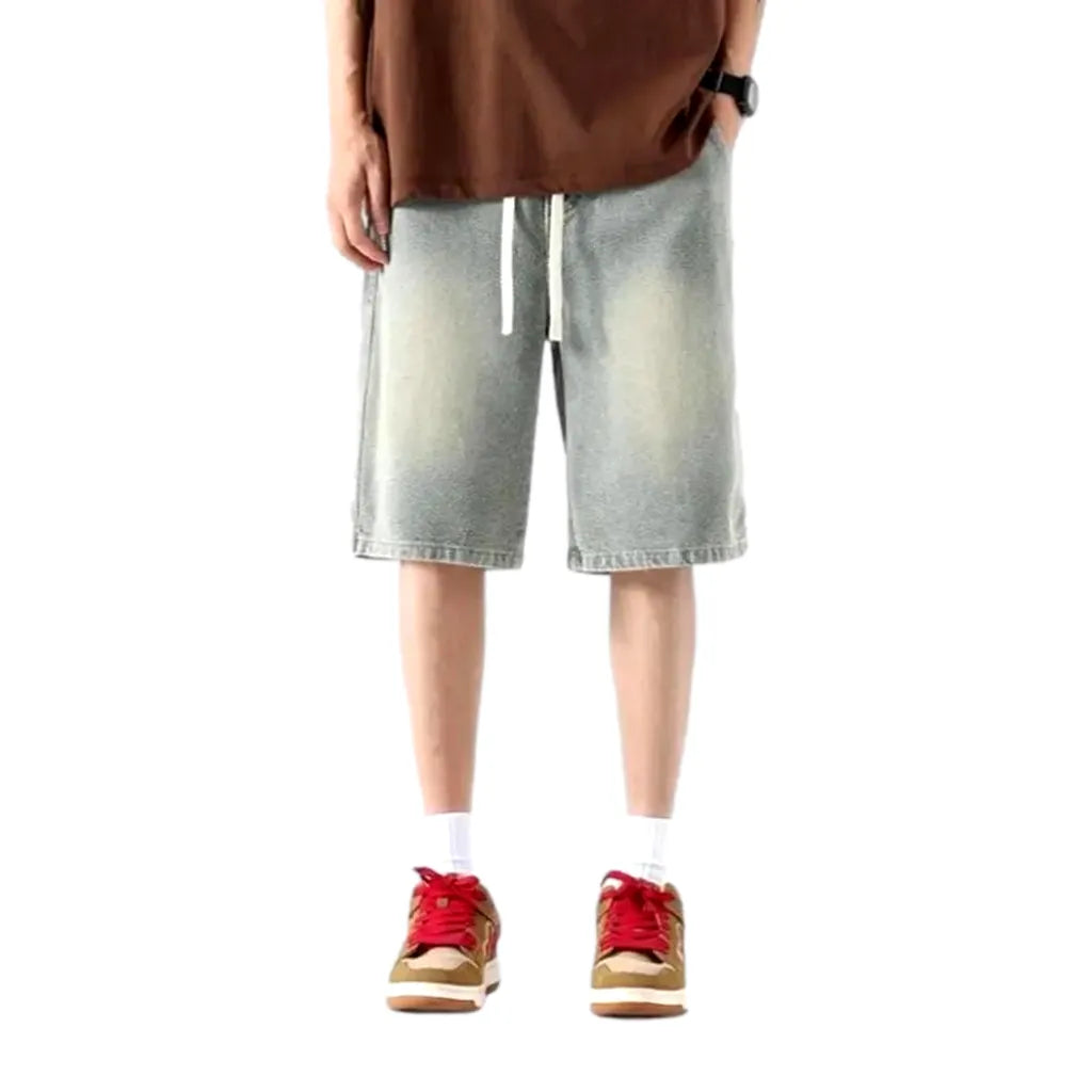 Baggy fashion men's jean shorts