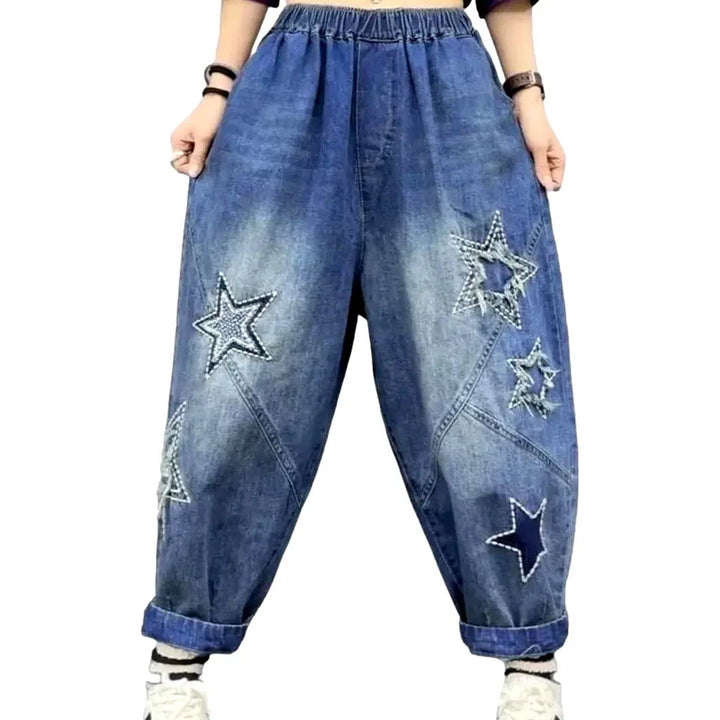 Baggy jean pants
 for women